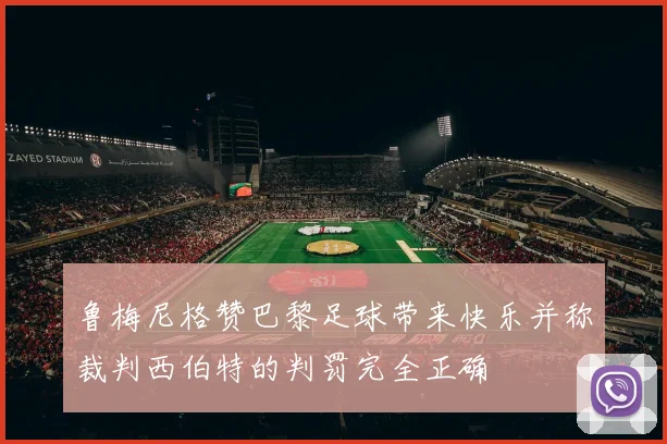 鲁梅尼格赞巴黎足球带来快乐并称裁判西伯特的判罚完全正确